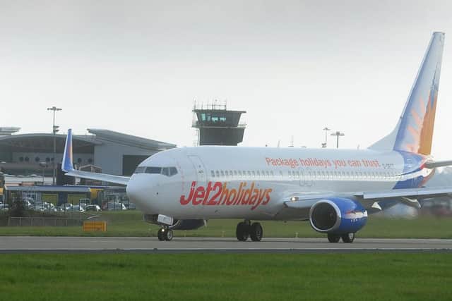 Heavy fog caused disruption to flights at Leeds Bradford Airport on Friday