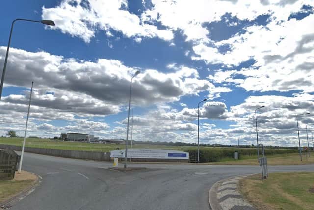 A Mercedes ploughed into two pedestrians outside Wetherby Racecourse - one of whom has died (Photo: Google)