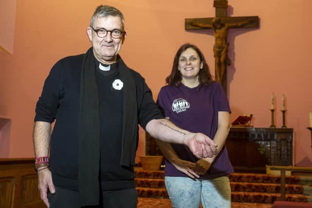 Reverend  Andrew Myers pictured with church Warden and youth leader Sarah Markillie.
 Picture Tony Johnson