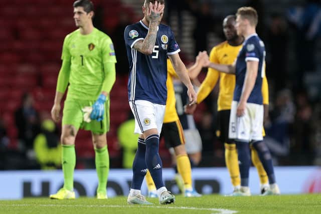 Liam Cooper's first taste of international football was bittersweet (Pic: PA)