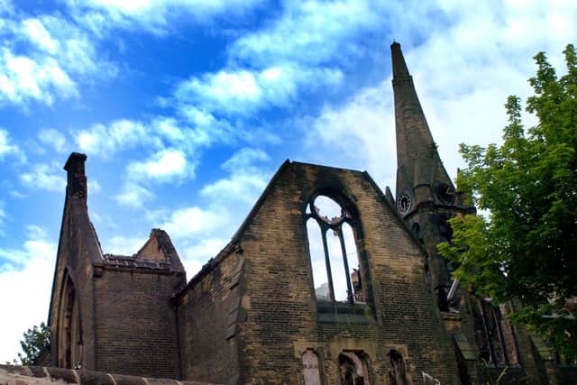 The remains of St Mary's church, Morley.