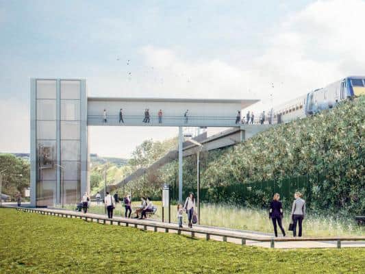An artist impression of the station. (Credit: ADP / WYCA)