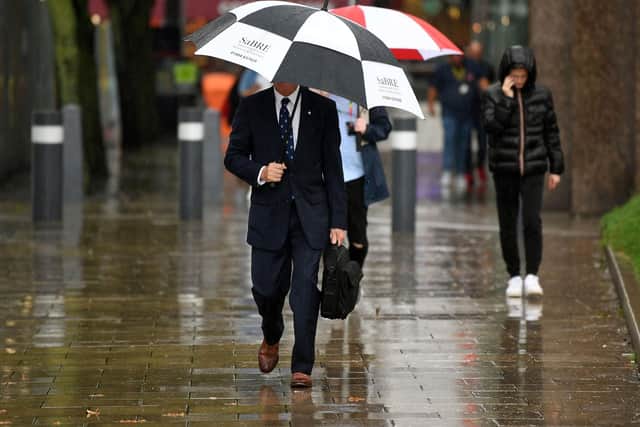 Further rain is expected to fall in Leeds today as two flood warnings are issued