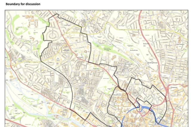 The proposed boundary for the Leeds North West PSPO covering Hyde Park, Headingley, Little London and part of Burley (Photo: Leeds Council)