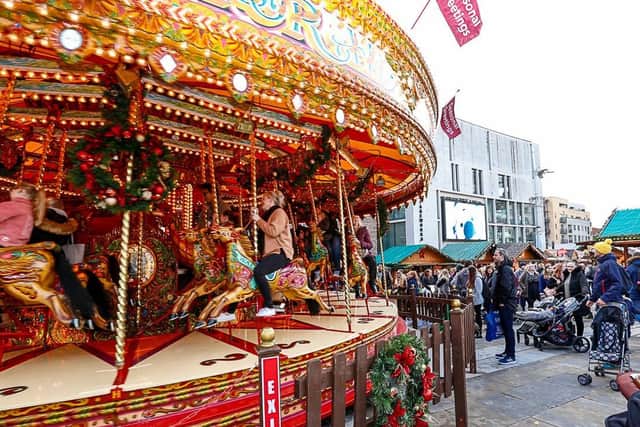 With the fair rides and Santa's breakfast buffet, the market has plenty on offer to keep the little ones entertained. Picture: Leeds Christmas Market