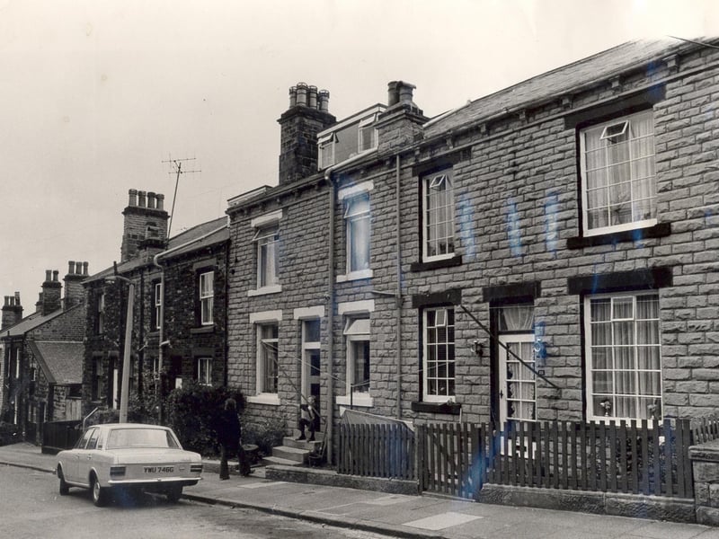 Houses on Nunthorpe Road in June 1973. Residents had already started their own environmental improvement. Leeds City Council was planning to 'initiate action towards clearance' between 1982 and 1986.