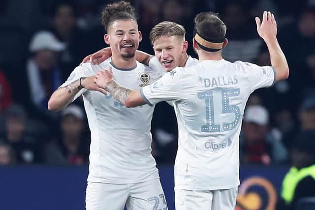 Mateusz Bogusz is a young gun, Stuart Dallas is a veteran and Kalvin Phillips is becoming a bit of both (Pic: Getty)
