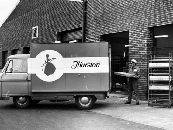 A van is loaded with freshly baked supplies at the new Thurston Bakery at Bramley in October 1974.