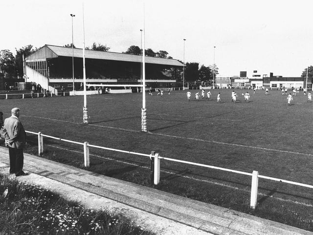 Watching a game at McLaren field, the home of Bramley RL back in the day.