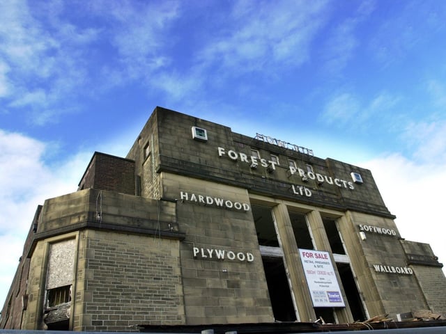 The old cinema at Town End, Bramley which was demolished in September 2001.