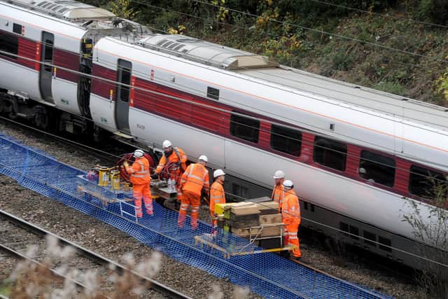 Train derailed cc Tony Johnson
