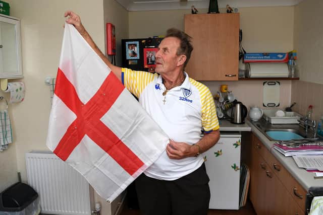 87-year-old Bill Ramsay was enraged when lit cigarettes were dropped onto his England flag - which he proudly hung from his window on St George's Day, also his birthday