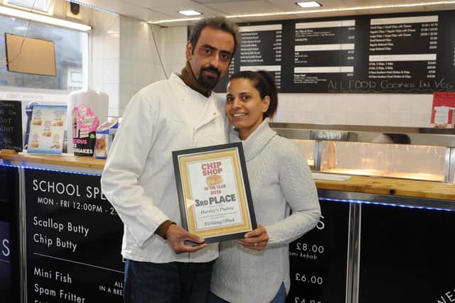 Ash Mahmood and Nussy Khan at Hartleys in Pudsey in 3rd place in the YEP chippy of the year competition Picture by Tony Johnson