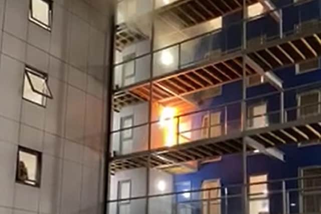 The fire started on the top floors before it engulfed the entire six-storey building (Photo: Rafaela Nunes/PA Wire)