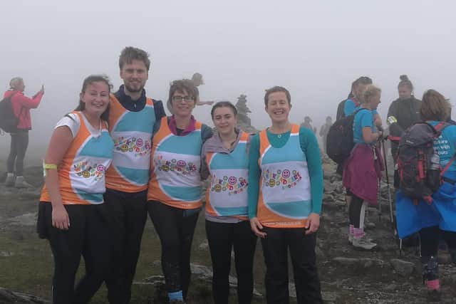 A team who did the Yorkshire Three Peaks raised nearly £1,800 for the charity.