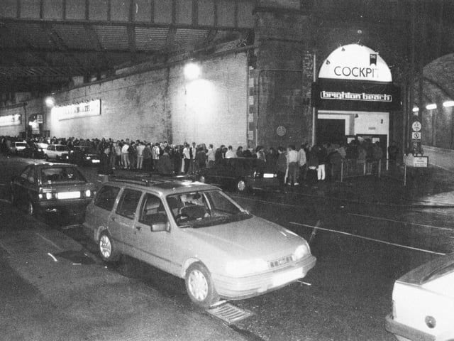 The queue to get in on a Saturday night.