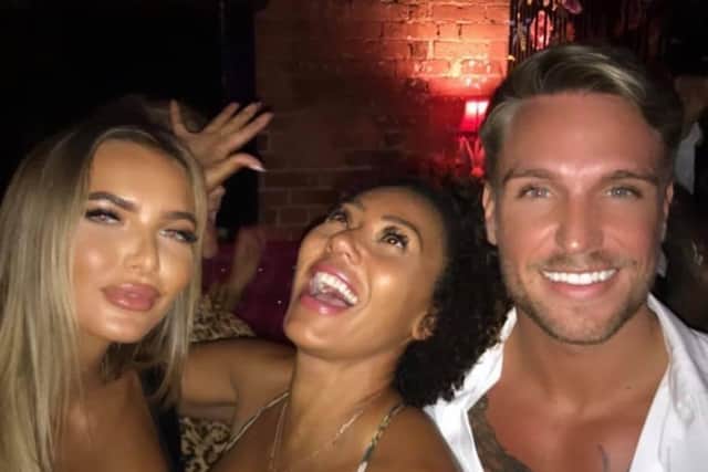 Mel B with Tom Zanetti and Daisey O'Donnell.
