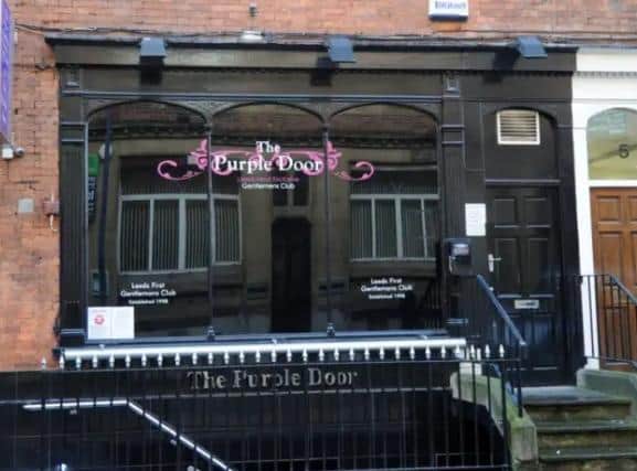 Purple Door lapdancing club in York Place.