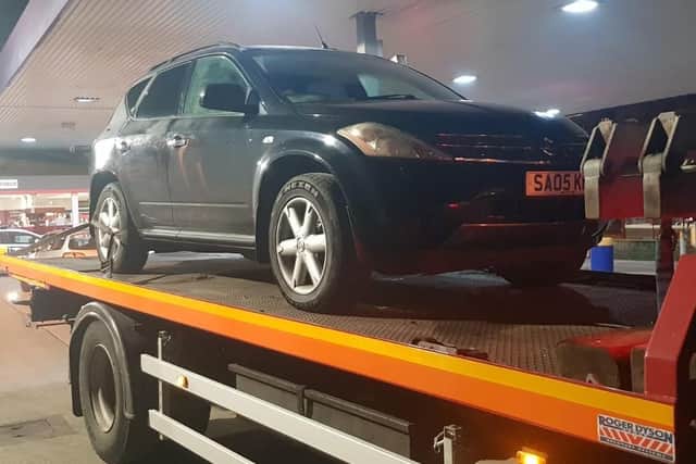 The car which was seized. Photo: West Yorkshire Police
