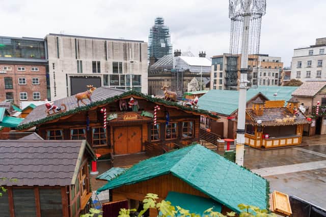 The Leeds German Christmas Market is one of the places families can go and see Santa.
