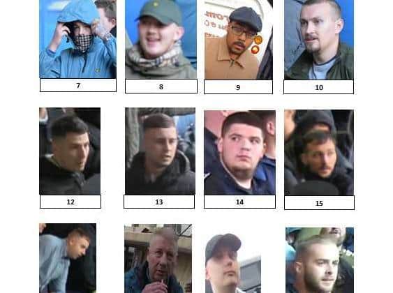 Images released of suspects following disorder at Elland Road Stadium