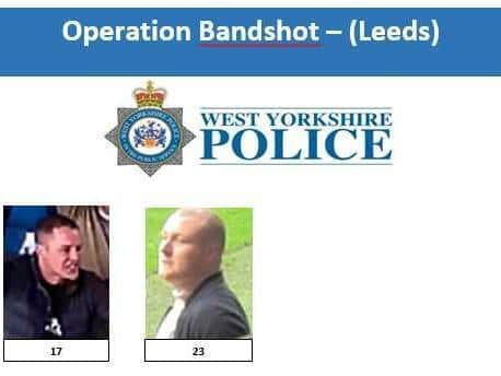 Images released of suspects following disorder at Elland Road Stadium