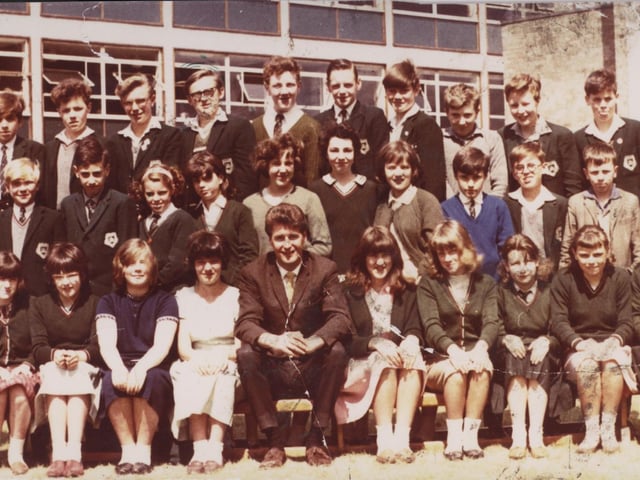 England won the World Cup and this class at Matthew Murray posed for a photo.