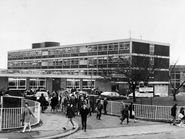 Skools out for these Matthew Murray High pupils in the mid-1980s.
