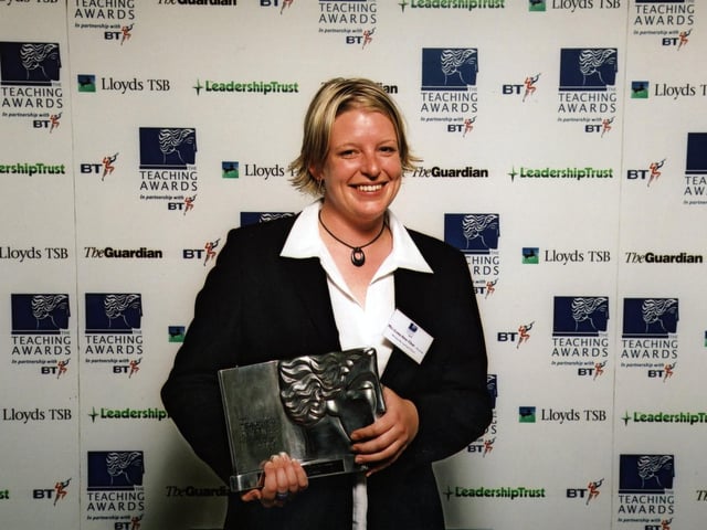 She won the The Guardian award for Outstanding new Teacher. Did you have her for lessons back in the day?