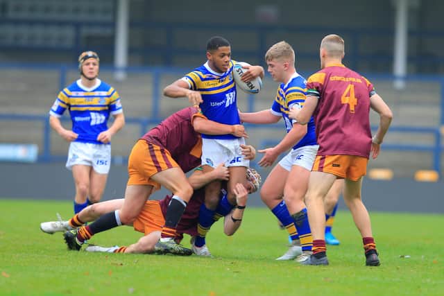Levi Edwards of Leeds Rhinos during Sunday's game against the touring team from New South Wales. PIC: Craig Hawkhead
