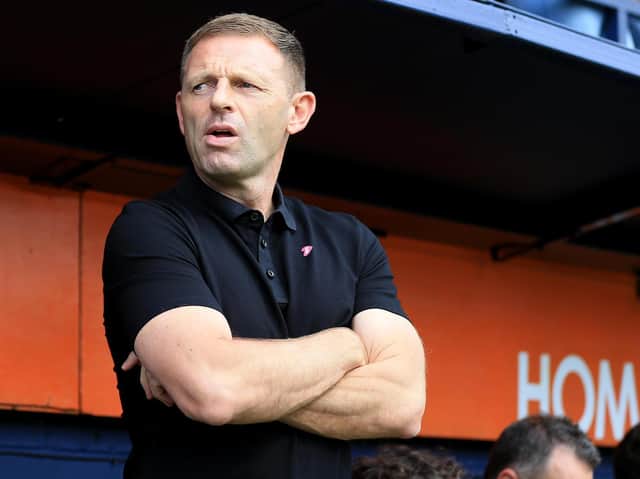 Luton Town boss Graeme Jones was delighted with his side's performance against the 'best side in the league' today (Pic: Getty)