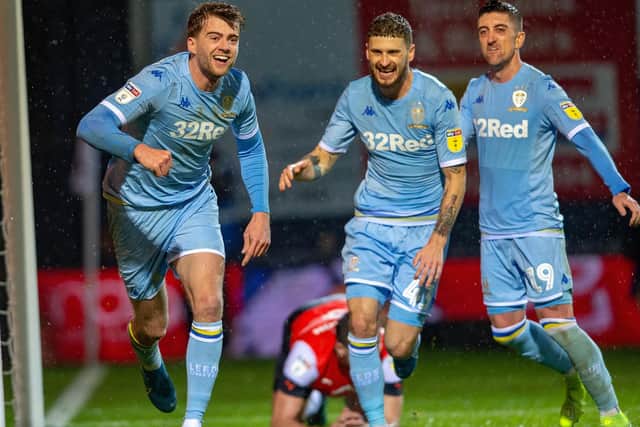 Bamford celebrating the winner (Pic: Bruce Rollinson)