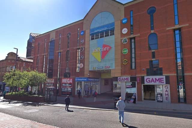 Police officers were called to reports of a fight in The Core shopping centre, on Headrow (Photo: Google)