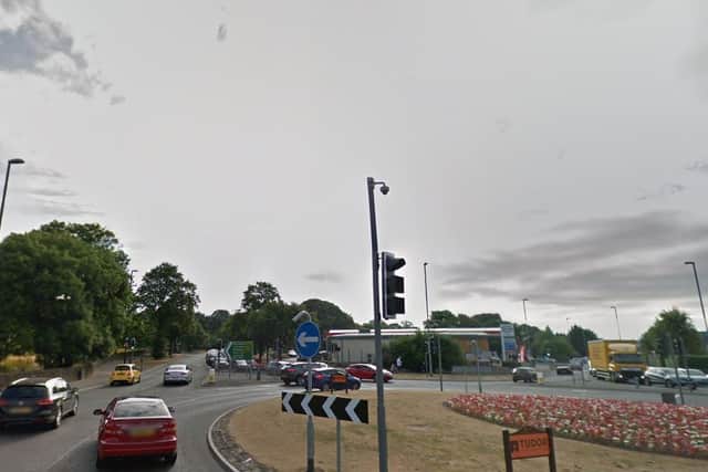 There is traffic chaos in West Leeds after loose horses escaped near Horsforth Roundabout (Photo: Google)