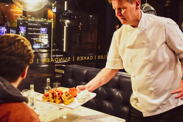 A Gordon Ramsay look-a-like sent Leeds foodies into a frenzy at the opening of Heavenley Desserts