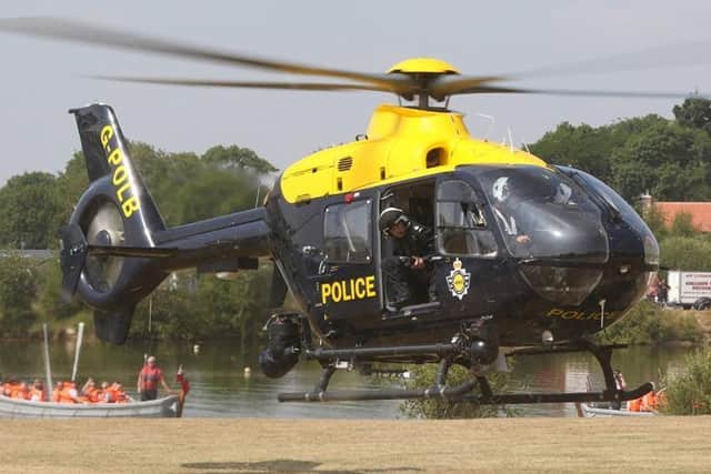 West Yorkshire Police helicopter.