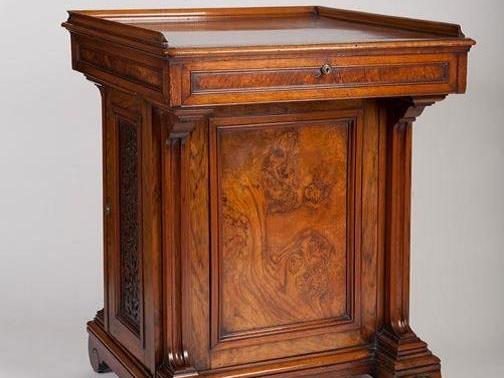This modest writing desk once belonged to Florence Nightingale, the famous Lady of the Lamp. The desk dates from the 1840s and was brought to Lotherton by Florences god-daughter, Gwendolen Gascoigne, once the Lady of Lotherton.