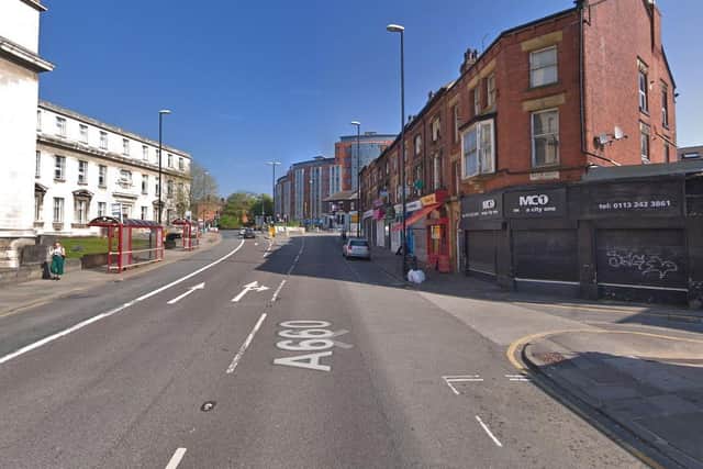 It happened in an alleyway off Woodhouse Lane, close to the junctionof St Marks Avenue. Photo: Google.