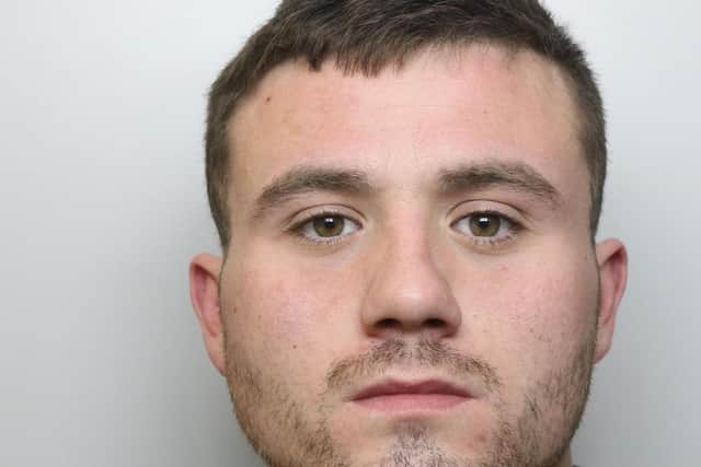 Kieran Dalton was jailed for 18 months for attacking three people in row over pound coin at pizza shop in Wetherby