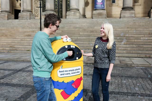 There are 186 new recycling points in the city centre.