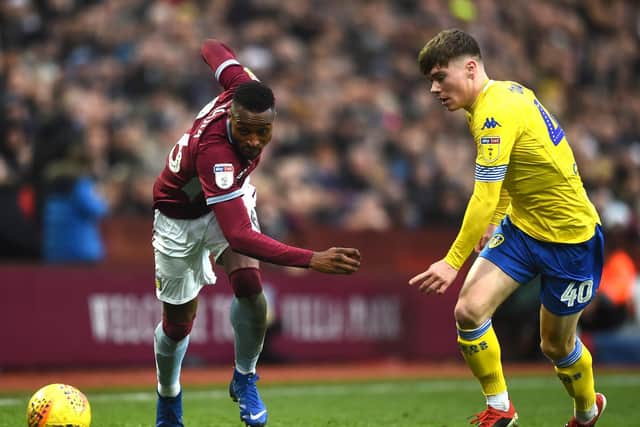 Leif Davis went from Morecambe reserves to Leeds' starting line-up in the Championship in six months (Pic: Getty)