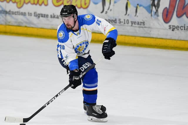 BODY BLOW: Defenceman Bobby Streetly as forced off the ice after just one shift on Saturday night and is expected to be out injured long-term. Picture courtesy of gw-images.com