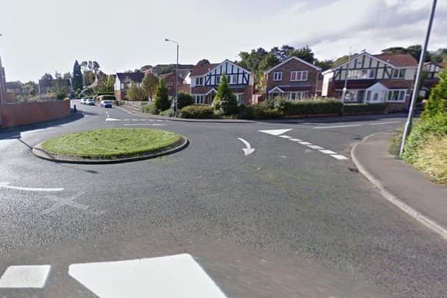 Rachel Ancill crashed into a lamppost on Rochester Drive at Horbury.
Image: Google.