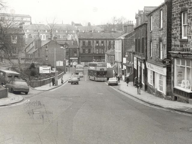 Looking down Queen Street to Morley Bottoms.