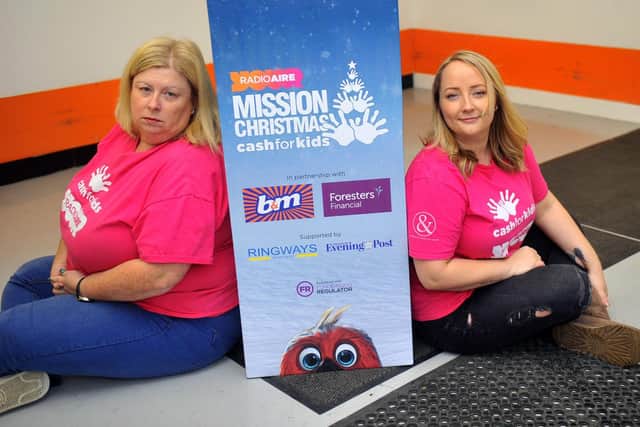 Appeal for more toy donations: Lisa Sullivan, charity manager at Radio Aire (left) with Lauren Proctor, charity fundrasing executive.
Photo:Gary Longbottom.