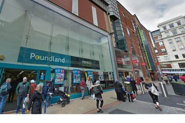 Ryan Turpin was found in possession of a knife when he was stopped at the Poundland store in The Core shopping centre, Lands Lane.