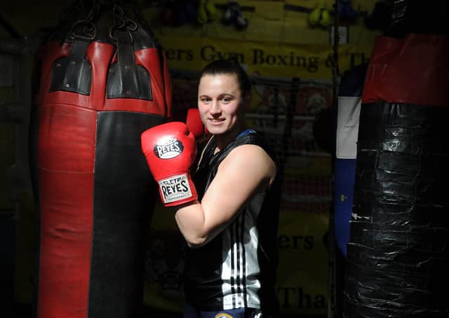 KICKING ON: Boxer Jodie Wilkinson. Picture: Tony Johnson.