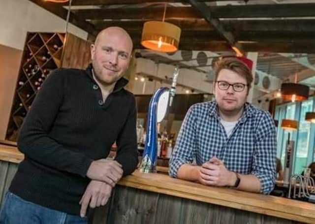 Brothers Geoff and Nick Thornton, owners of Hoist House, which has opened at Wellington Place in Leeds.