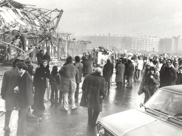 Devastated traders and shoppers are left shocked by the extent of the damage.