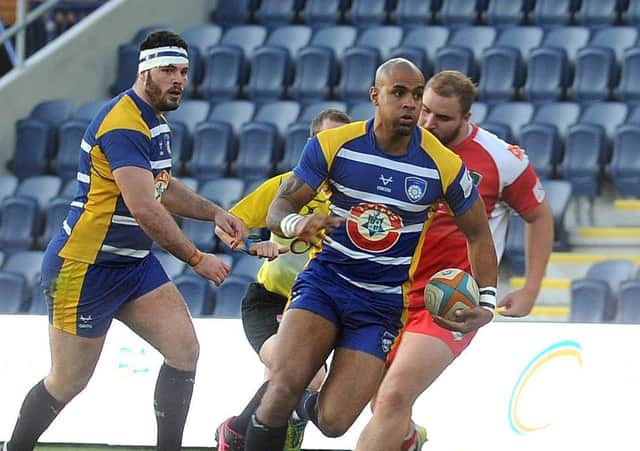 Tom Varndell is back in the Carnegie to face Nottingham. Picture: Steve Riding.